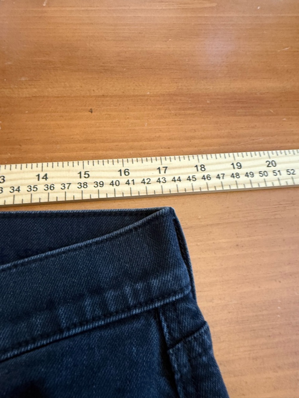 AYR High-Rise Straight Leg Black Denim Jeans Sz 31 ace of spades luxury Everyday - Picture 6 of 10